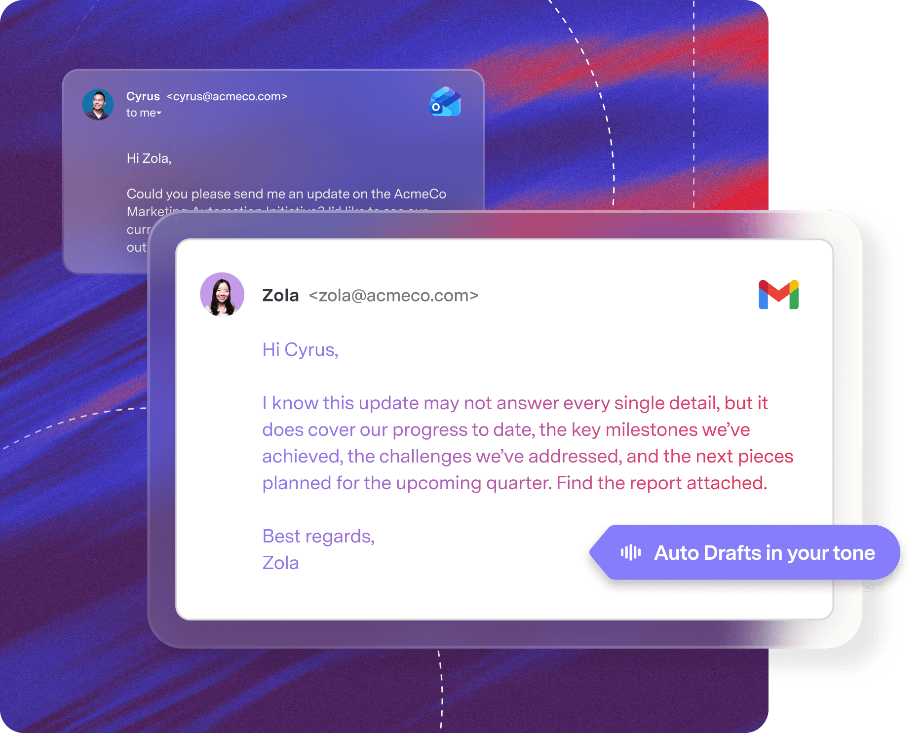 Superhuman AI-Generated Reply - Instant Contextual Email Drafts
