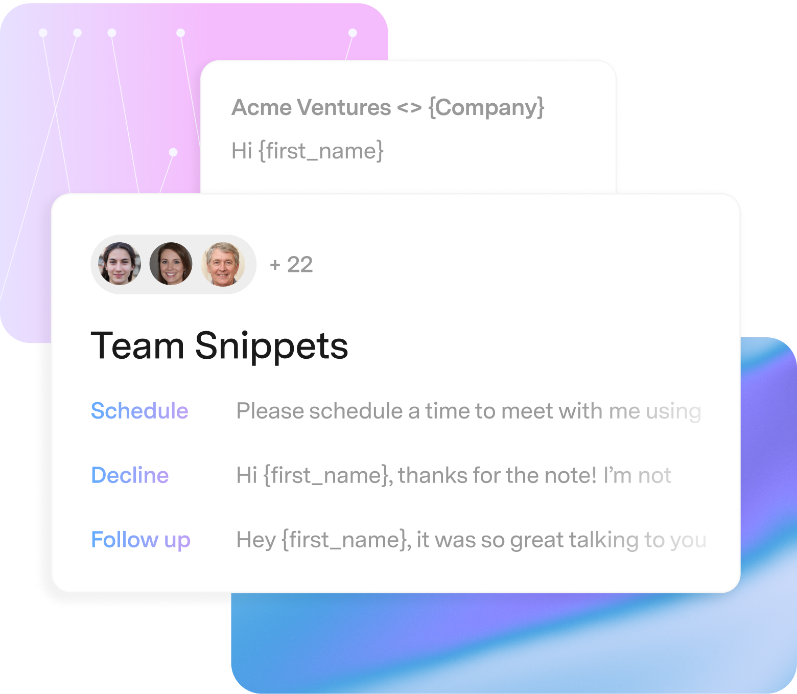 Reusable Email Snippets