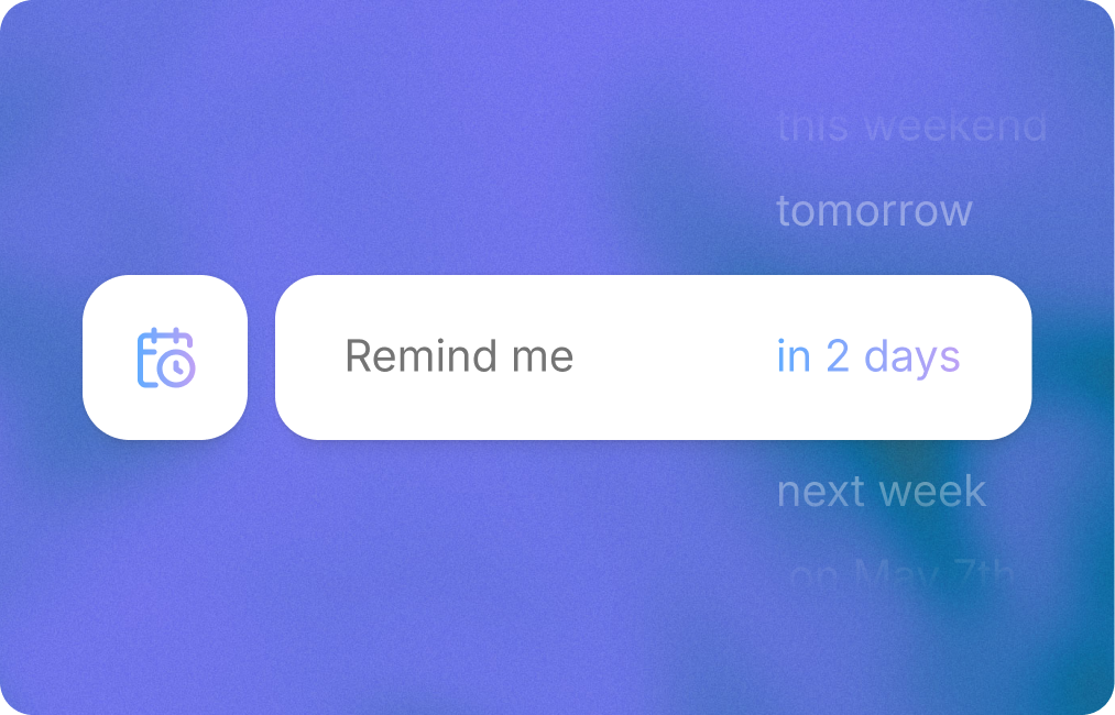 Snooze Emails